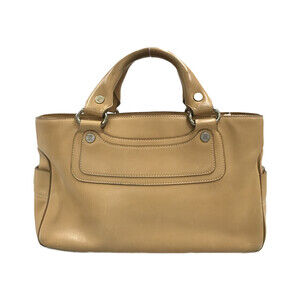 Celine Boogie Leather Shoulder Bag Brown